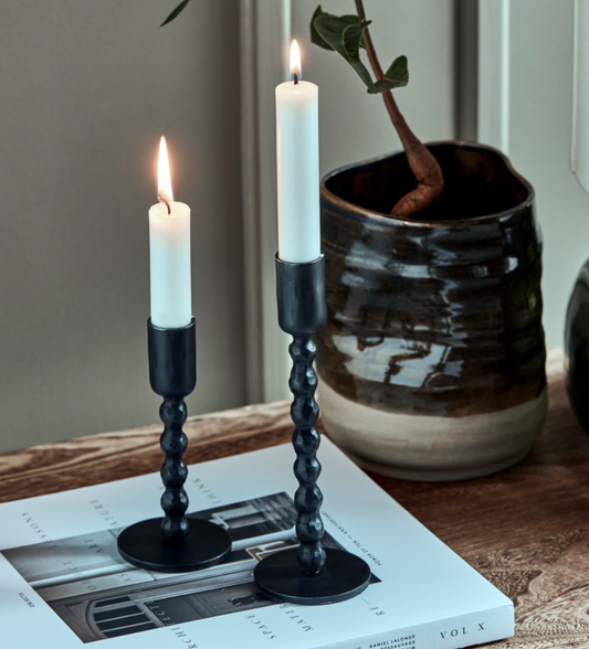Mara Black Iron Candle Holder - Assorted