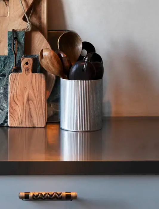 Reeded Zinc Pot