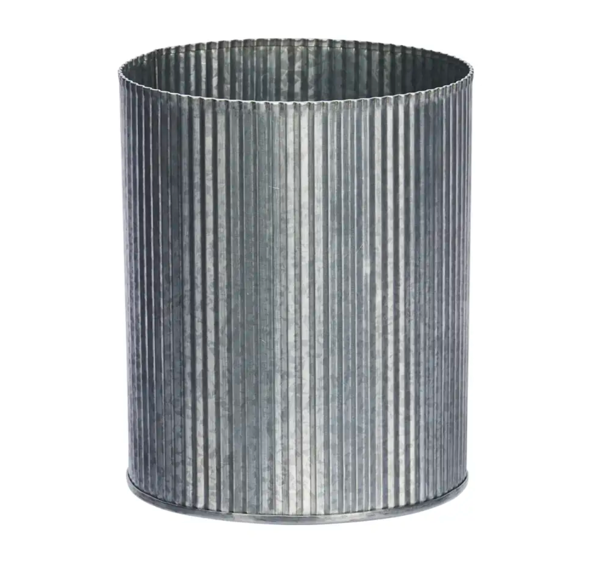 Reeded Zinc Pot