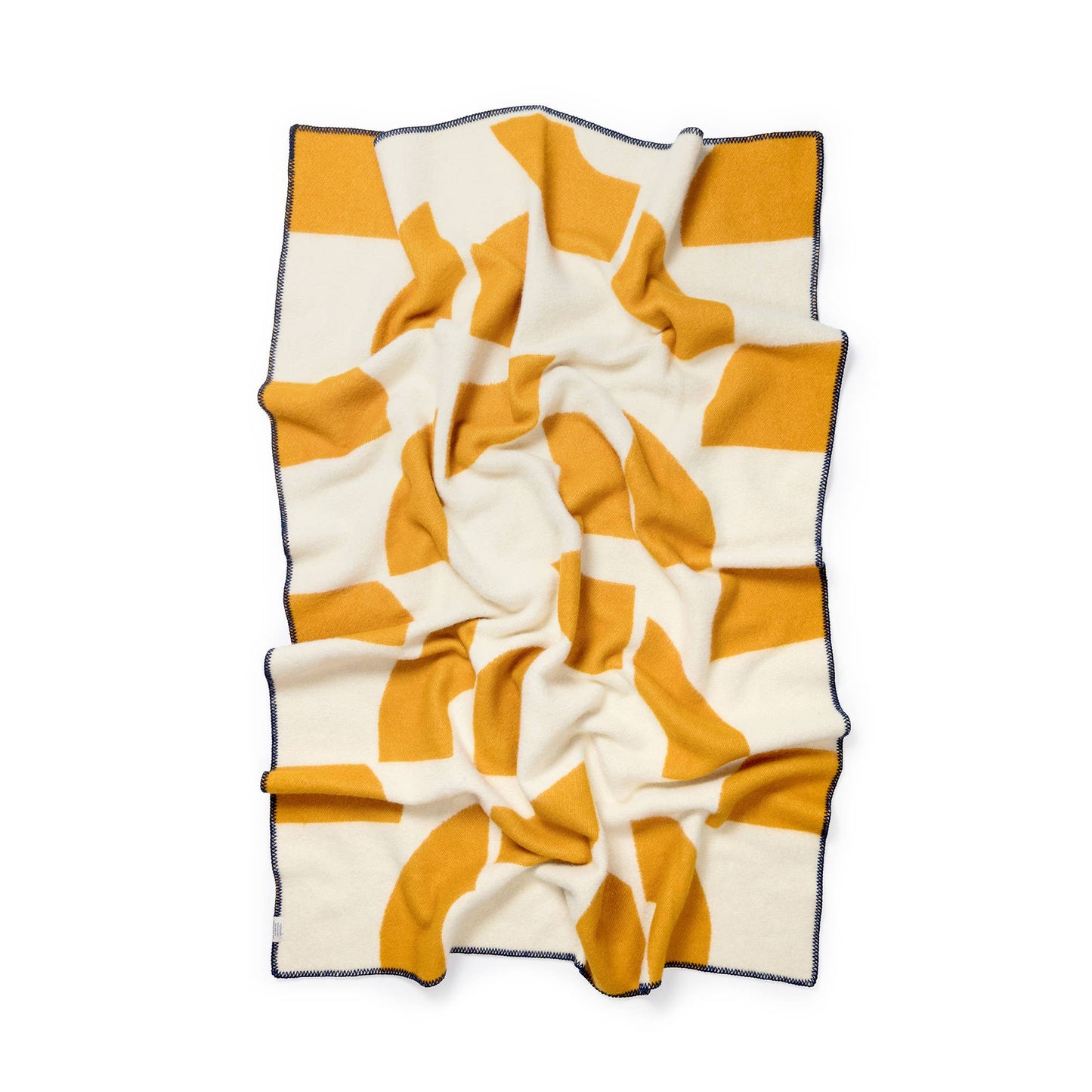 Wool Throw Blanket: Deko Mustard