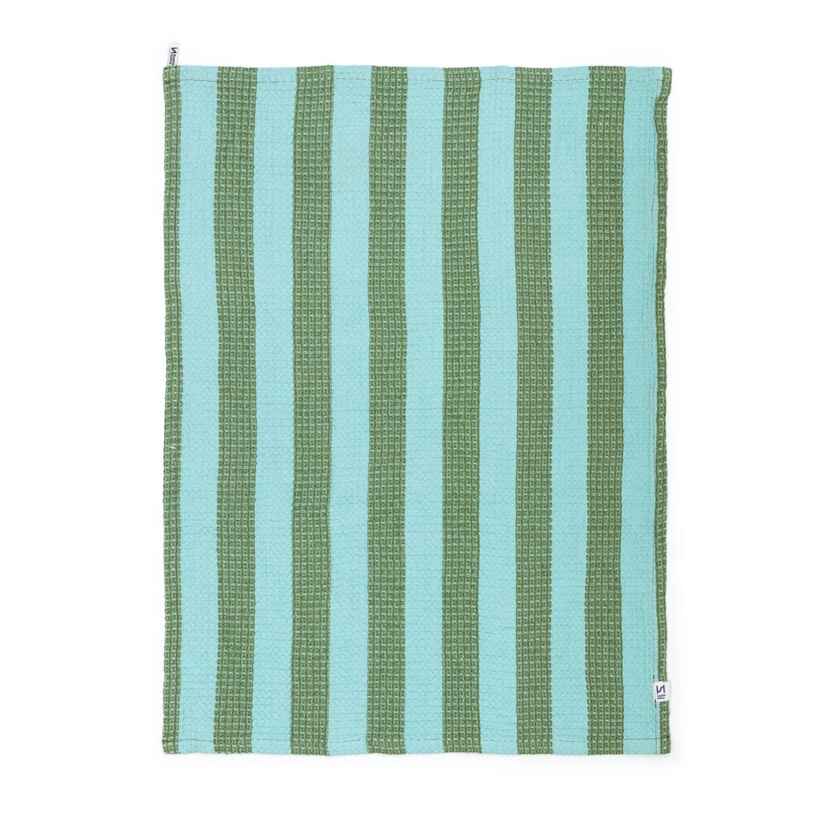 Cotton Waffle Tea Towel 2 Pack: Green & Citrus