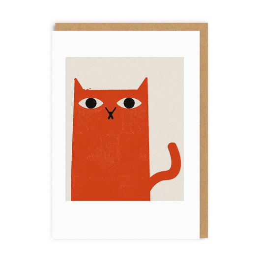 Ginger Cat Greeting Card