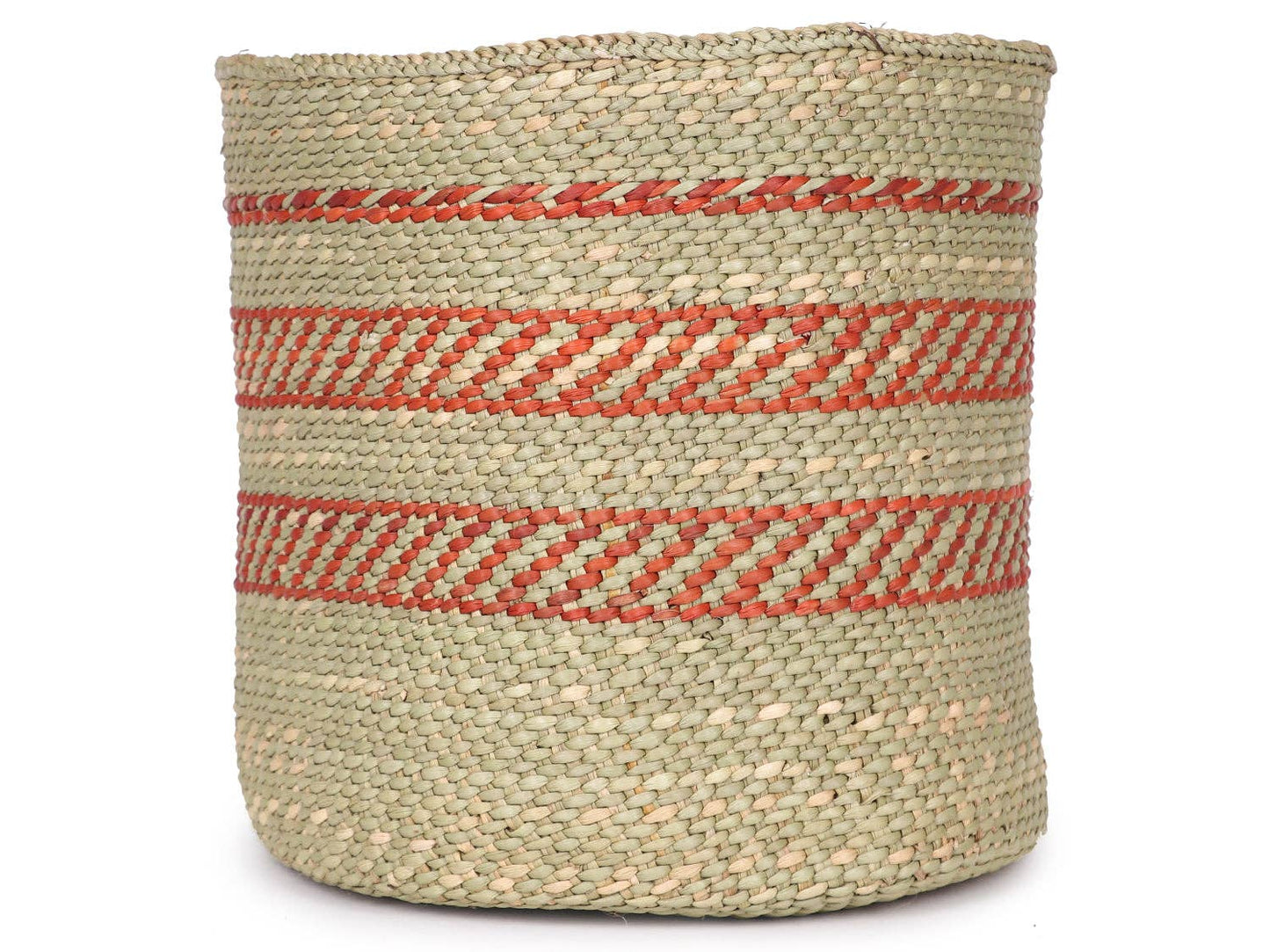 Millie Terracotta & Natural Woven Storage/Planter Basket