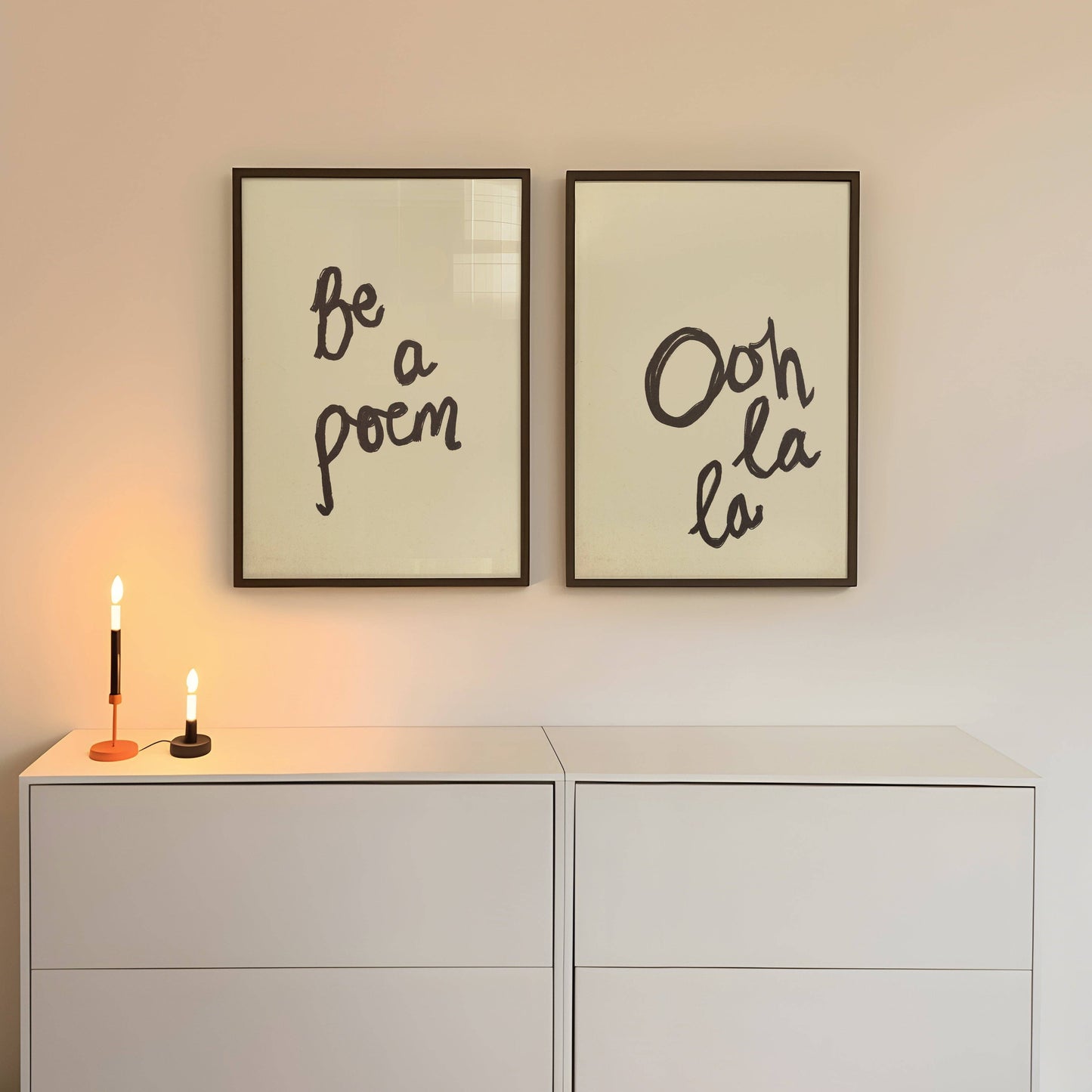 Ooh La La Handwritten Poster
