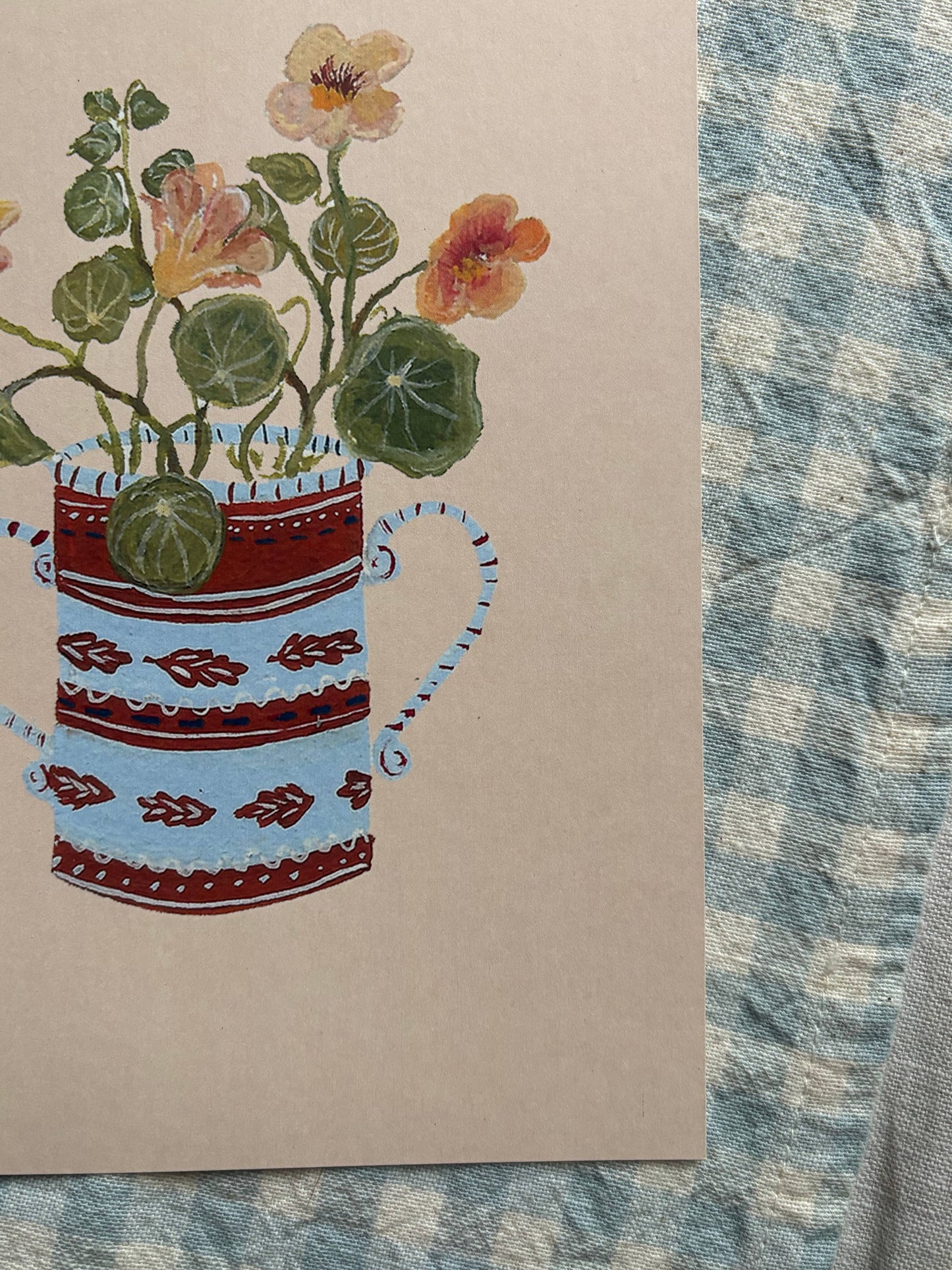 A5 print- Apricot Nasturtium