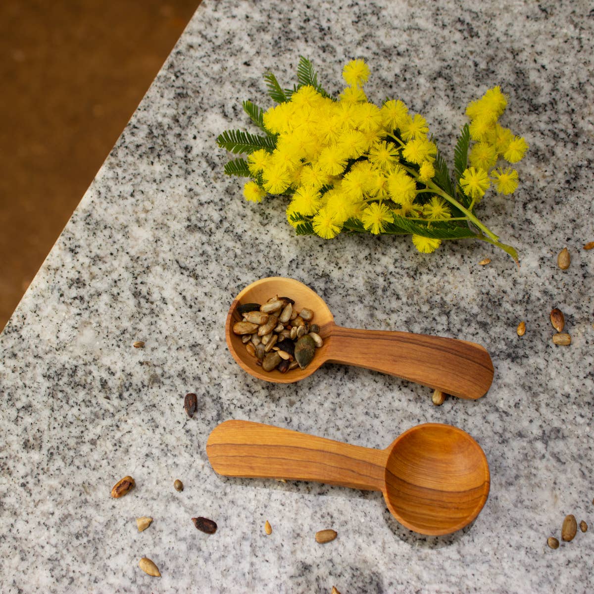 Olive Wood Salt Spoon