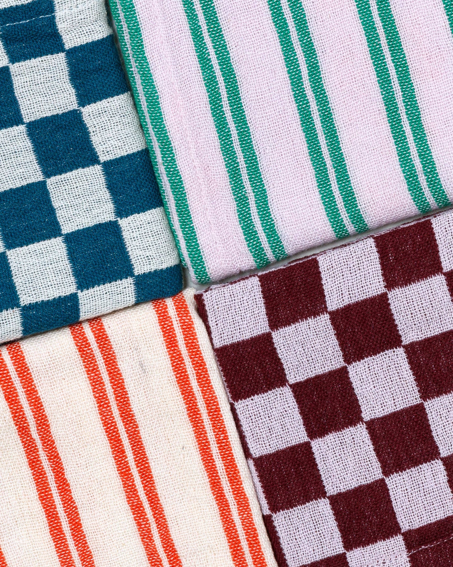 Cotton Hand Towel: Lilac Stripe