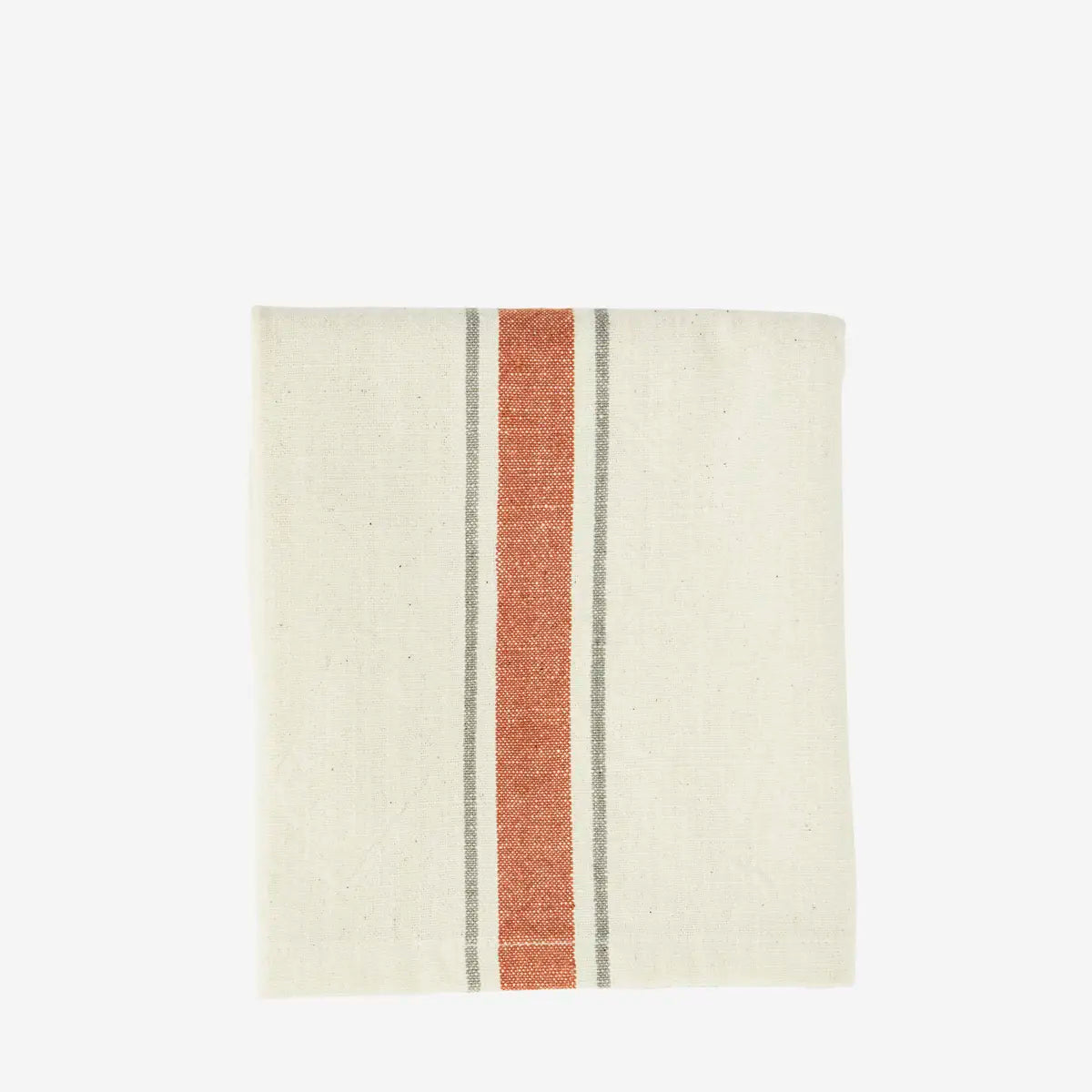 Stripe Off White, Tomato and Taupe Kitchen Towel