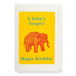 Card Forgetful Elephant