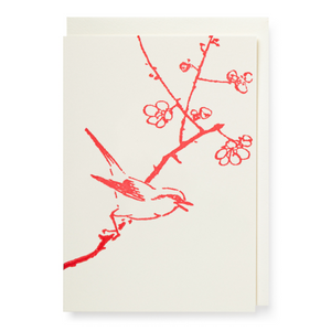 Card Blossom Bird
