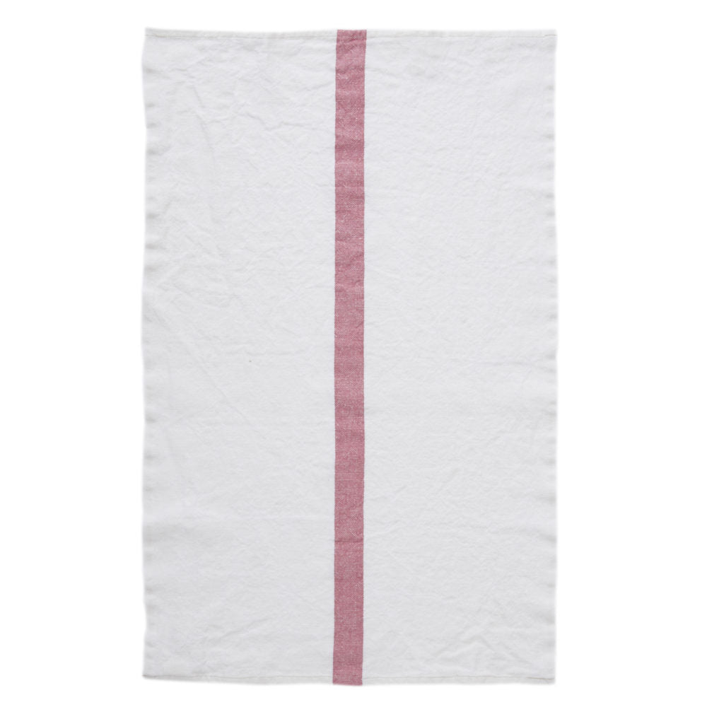 Single Stripe French Linen Towel - Assorted