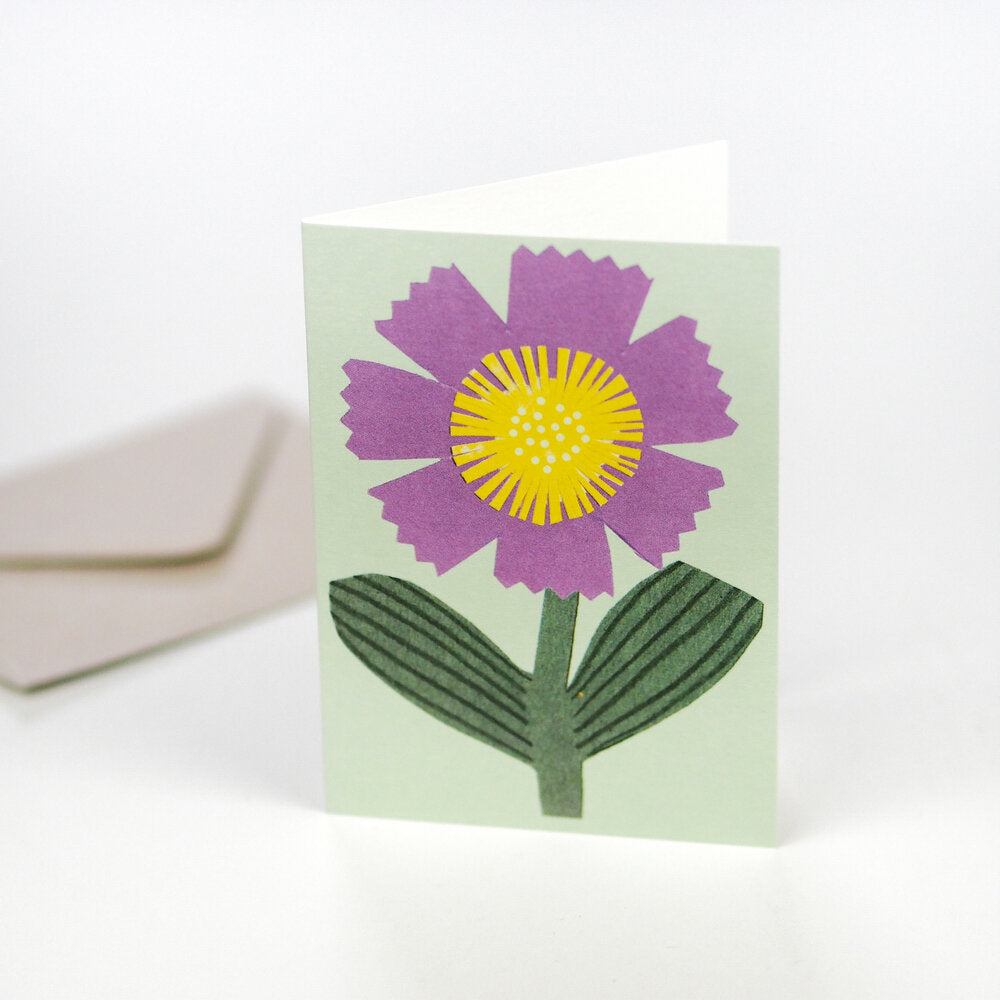 Card Little Purple Flower