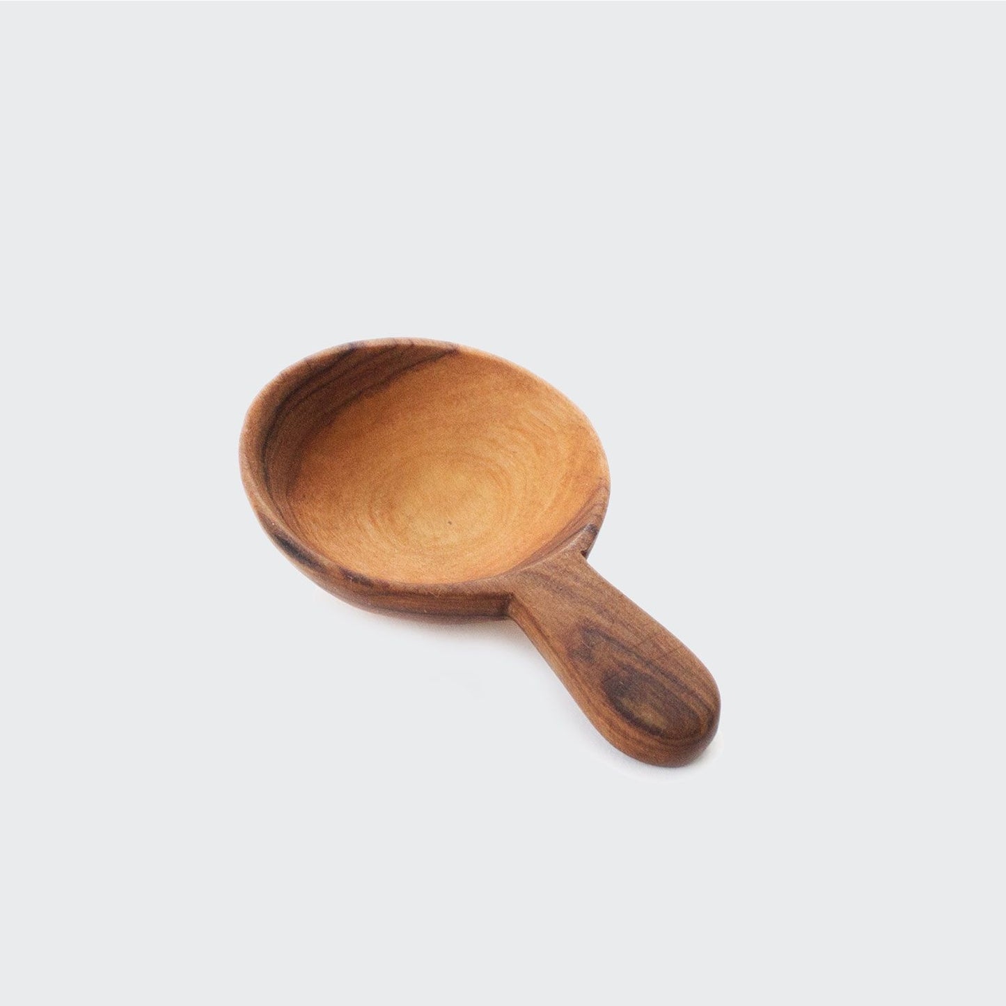 Olive Wood Short Handled Coffee Scoop