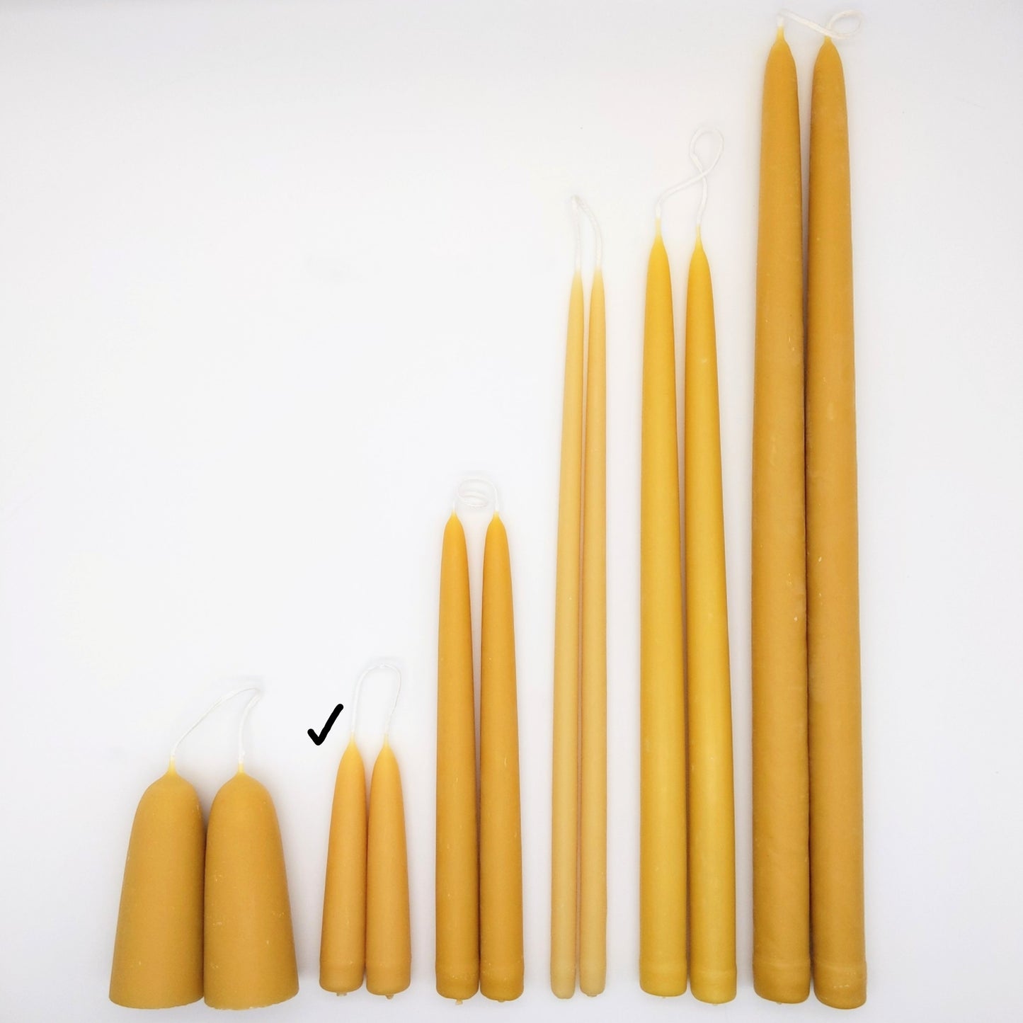 Beeswax Candles - Size 1