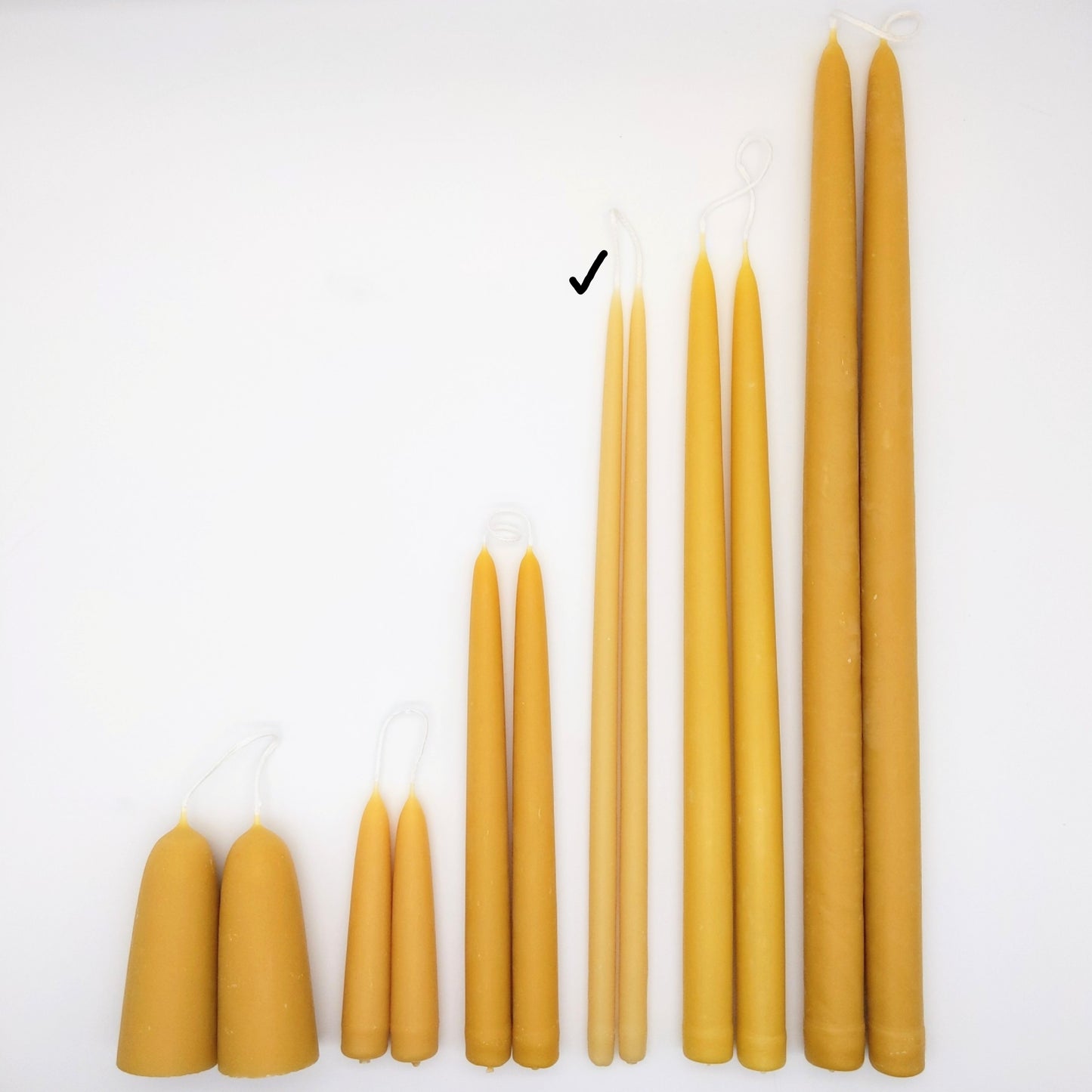 Beeswax Candles - Long Thin Taper