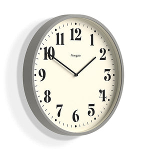 Number Two Wall Clock - Putty Grey
