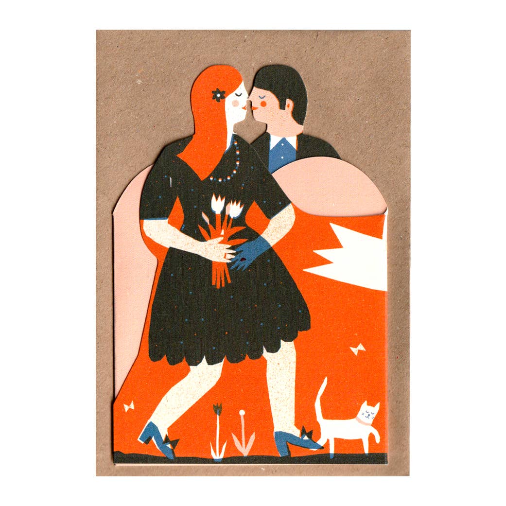 Card Man and Woman Concertina