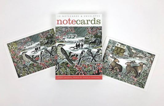Winter Notecards - Holly Hedge & We Three Hares