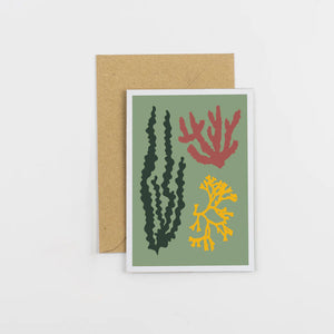 Card Seaweed Green